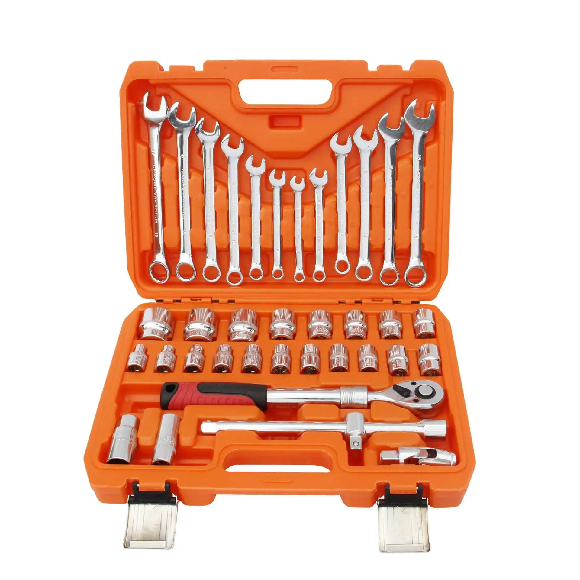 44-piece sleeve set combination wrench auto repair screwdriver double opening