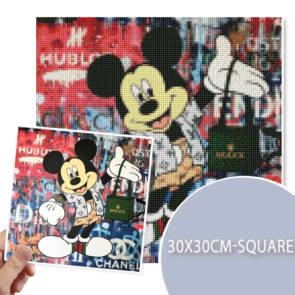 5D Diamond Embroidery Paintings Disney Mickey Mouse Cartoon Mosaic Full Square/Round Cross Stitch Kit DIY Crafts Home Decoration