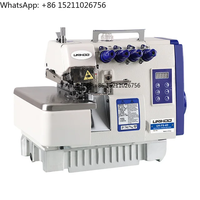 Industrial Sewing Machine  4-Thread Overlock Direct Drive Motor Manual Feed Mechanic New  Condition Gear Maquina De Coser