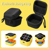 Hard Shell Electronic Storage Case For GiiKER Tic Tac Toe Mesh Pocket Portable Protective Bag For Small Electronics Accessories