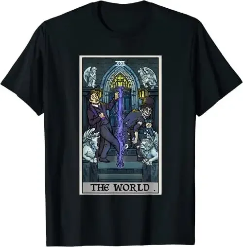 The World Tarot Card Dr Jekyll Mr Hyde Halloween Spooky Goth T Shirt SweaT 27786