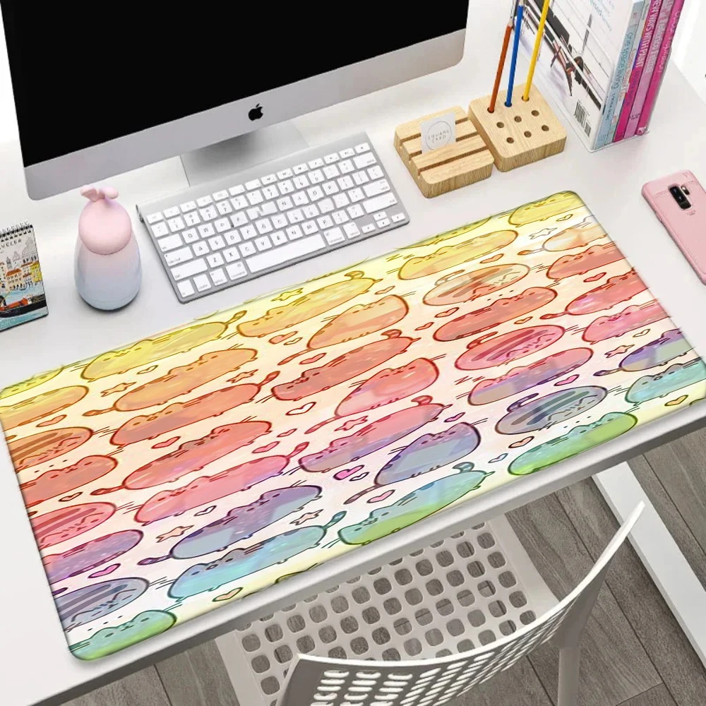 Office Computer Desk Pad  Keyboard cute Large Mouse s Laptop  Anti-Slip   Home Decoration HD Print Table Mats