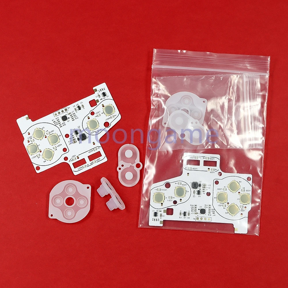 1set New V2.0 Button Light Pot Piece Integrated Metal Button Spring Piece For GBA For GBC RGB Custom Color Matching
