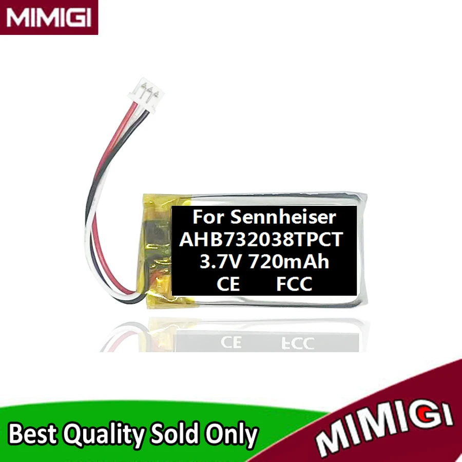 720mAh AHB732038TPCT Battery For Sennheiser GSP370 DW 30 HS SDW Pro 1 2 5033 5034 5036 5063 5066 Headset Headphone