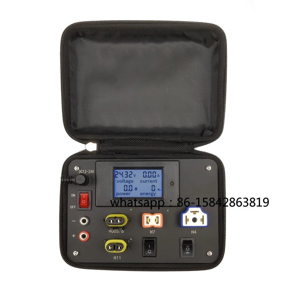 Car Led H4 H7 H11 H8 9005 9006 T10 Festoon Headlight Lamp Auto Lights Bulbs Testing Box Test Device 12V Portable Tester