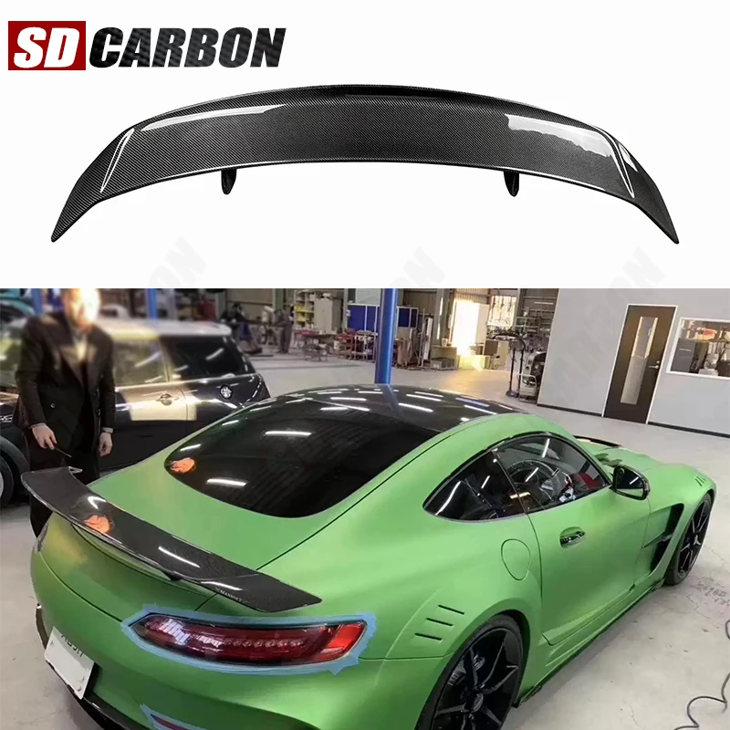 

Для Mercedes Benz AMG GT GTR Углеродное волокно/кованое углеродное хвостовое плавник Задний спойлер Заднее крыло Хвостовые спойлеры багажника Обновленный комплект кузова