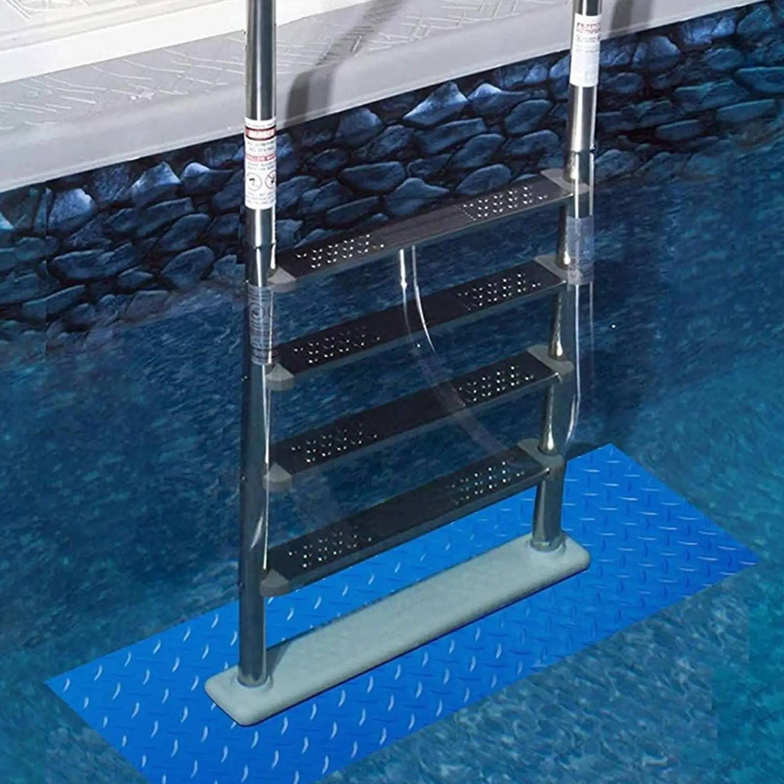 Pool Ladder Mat Non-Slip Kitchen Mat Pool Stair Protective Pad for Summer Hotel Resort Play Area Camping Backyard Garden Yard
