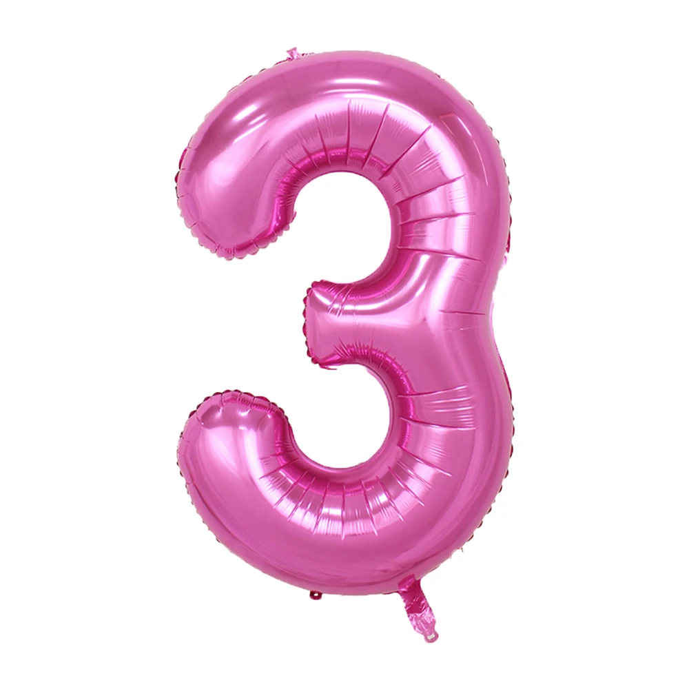 40 بوصة الوردي عدد احباط بالون 1 2 3 4 5 6 7 8 9 سنوات الرقمية Globos الأطفال حفلة عيد ميلاد الديكور استحمام الطفل لعبة أطفال