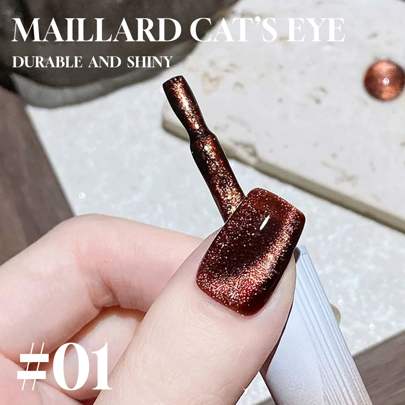 MIANEL 12ml 1-9pcs Maillard American Cocoa New Flash Cat Eye Gel Nail Polish Coffee Caramel Mocha Brown Nail Polish Autumn Nails