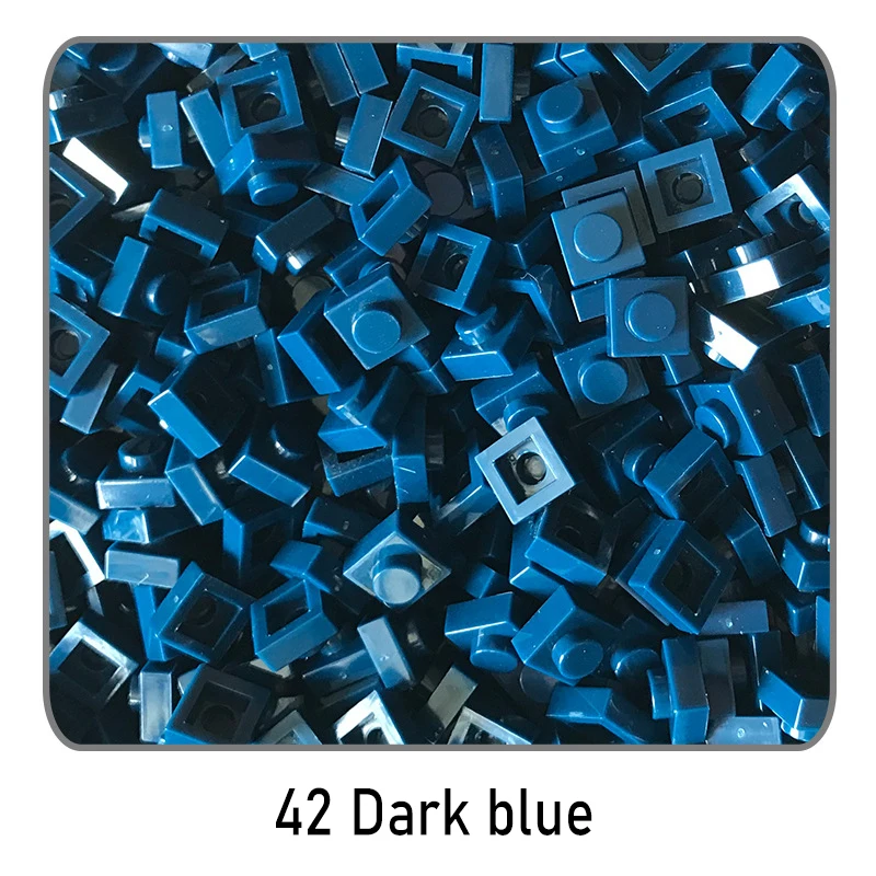 100 Stücke DIY Ziegel Teile 3024 1x1 Platte Pädagogische Tech Bau Assmble Kompatible Block Teile Spielzeug für Kind Kinder