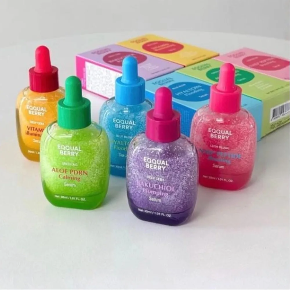 EQQUALBERRY Lush Blush, Suero Potenciador de Péptidos NAD+, Fortalece la Barrera Cutánea, Hidrata en Profundidad, Mejora la Elasticidad de la Piel, Revitaliza la Piel