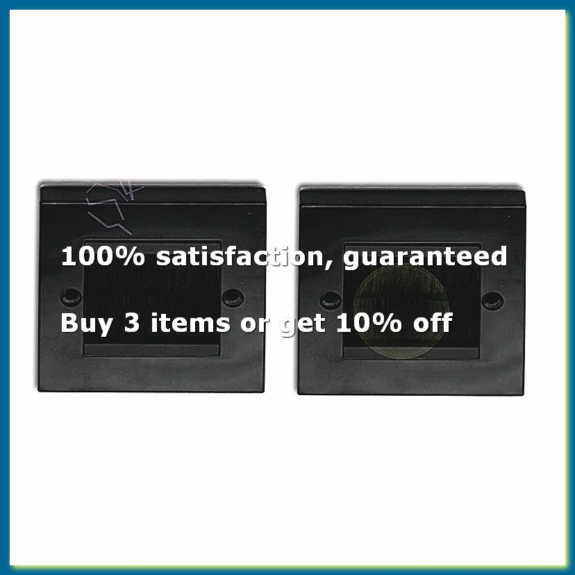 2Pcs Flush Brush Wall Plate Brush Single 1 Gang Wall Outlet Cable Entry Plate Tidy Mount Face Plate Wall Plate Black-A27I