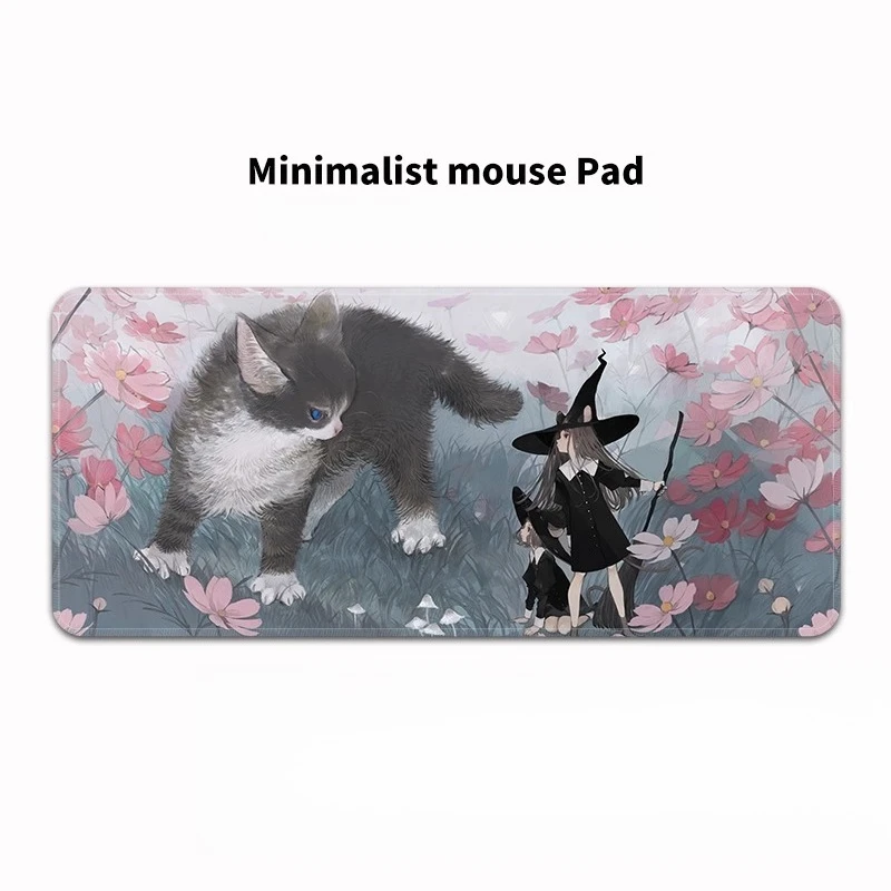 

Personalized Cat Mouse Pad Large Rubber Base Anti-slip PC Desk Accessories Mousepad for Office and Gamer Keyboard Mats Decor Mat