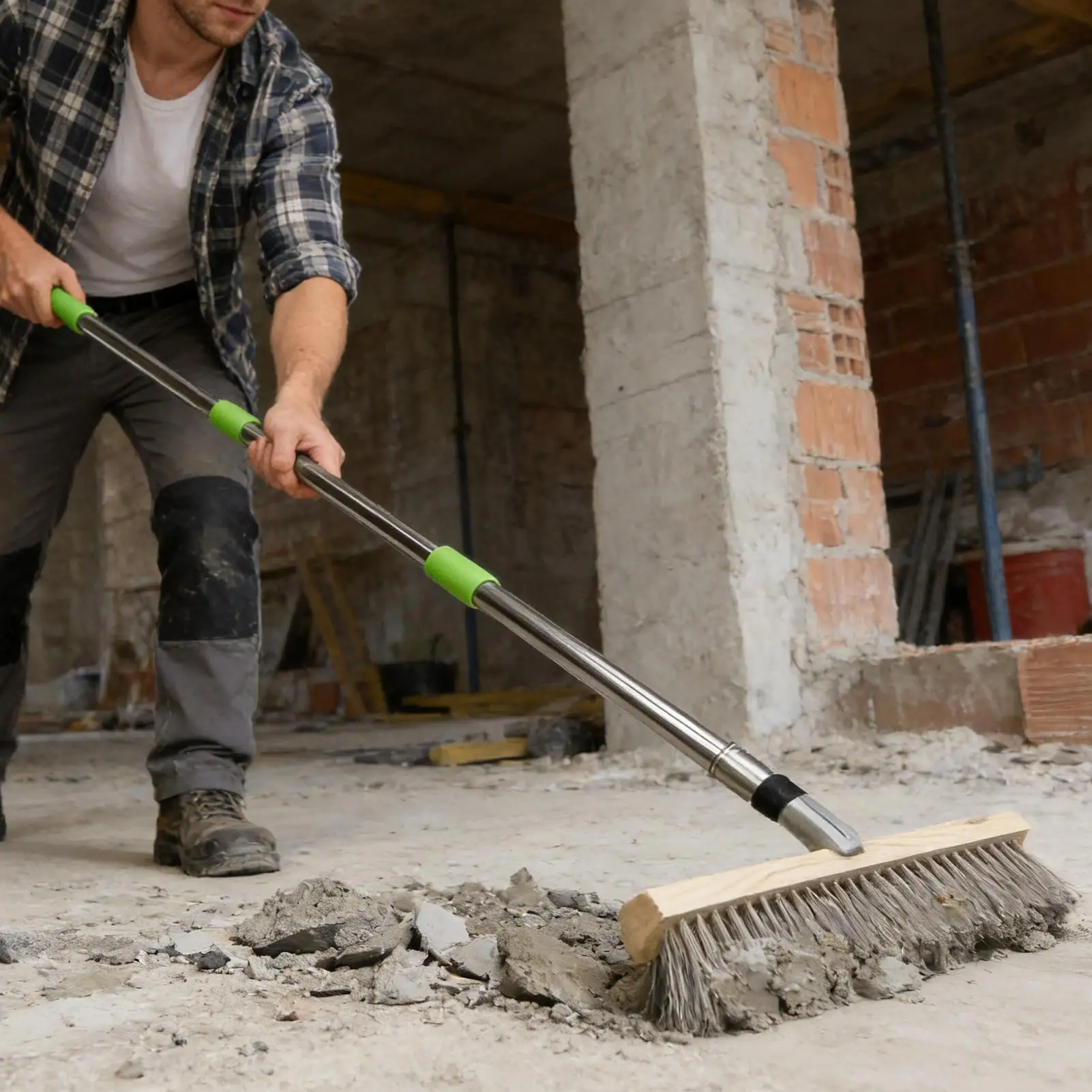 

Wire Brushes For Cleaning Heavy Duty Stainless Steel Detachable Floor Scrub Brush Cleaning Tools For Concrete Floor Tile Deck