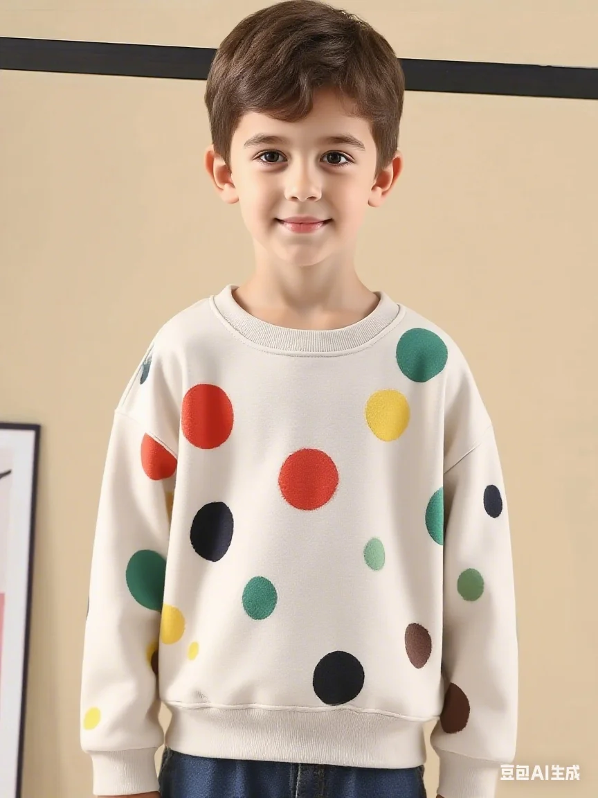 

Honey Boy And Girls' Sweater Pullover, Baby Fleece-Lined Thick Stylish Knitwear, Children's Autumn New Versatile Knit Top