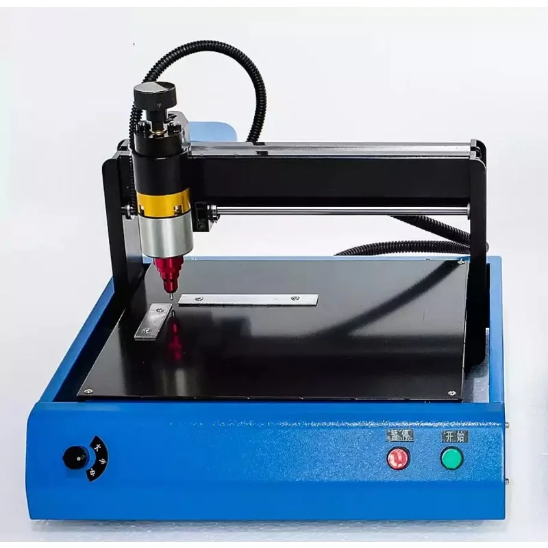 Electric Nameplate Marking Machine Dot Peen Metal Dog Tag Lettering Engraver 200x150mm Nameplate Cutting Plotter Code machine
