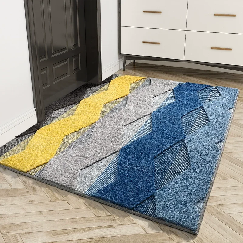 Household Dust Removal Entrance Mat | Super Absorbent & Heavy-Duty Wear-Resistant | TPR Non-Slip 3D Suede Surface for Home Floor
