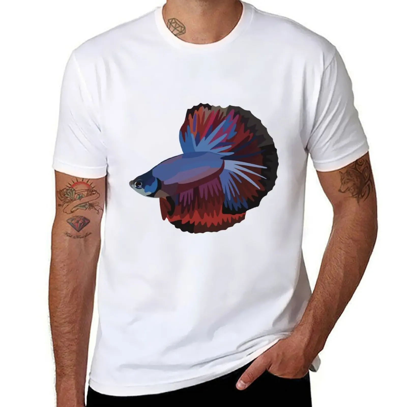 

Betta Fish - Digital Illustration T-Shirt essential t shirt man t shirt luxury T-Shirt