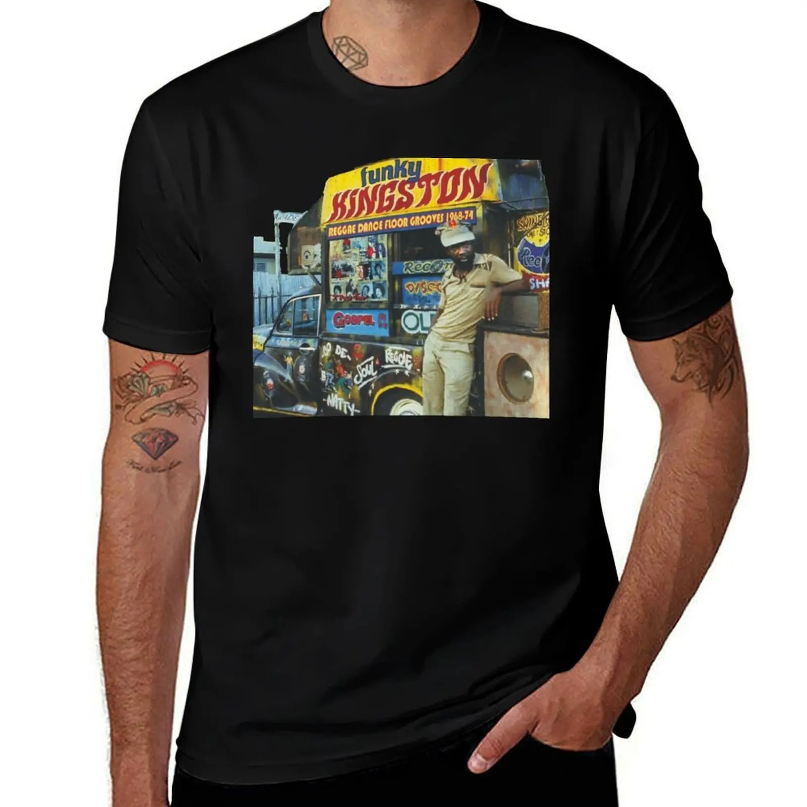 Reggae Jamaica Sound System T-Shirt Breathable Sportswear for Men T-Shirt