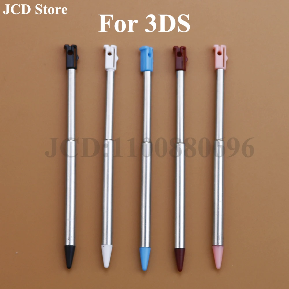 2 buah stylus dapat disesuaikan untuk Nintendo 3DS logam dapat diperluas stylus dan pena tulisan tangan