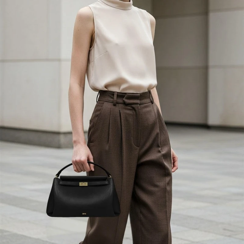 2026 New JW PEI Handbag with French-style Snap Closure Model Women's Crossbody Small-sized Exclusive High-end Shoulder Bag