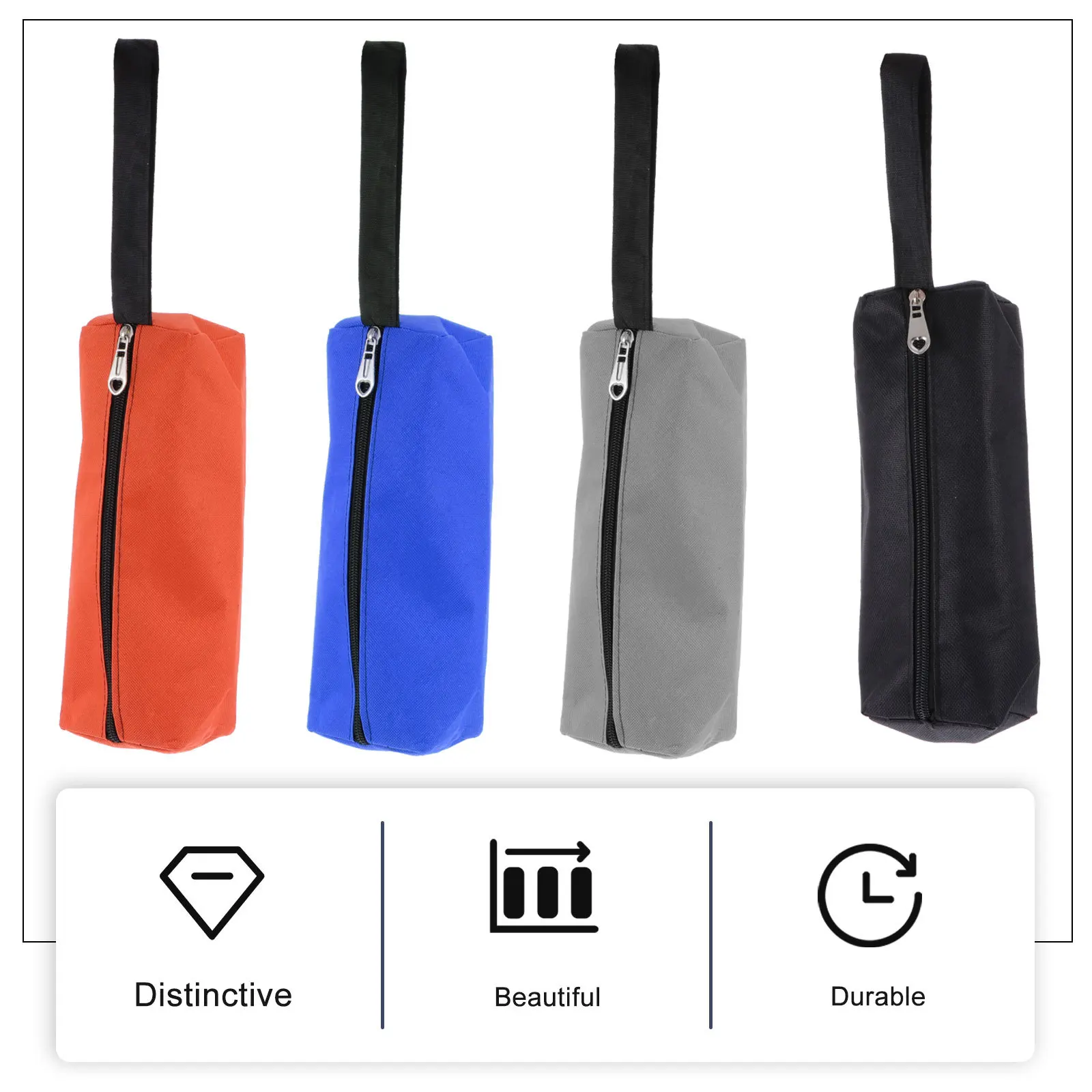 4 قطع من حقيبة أدوات مقاومة للماء، حقيبة قماش أكسفورد، حاوية تخزين متينة متعددة الوظائف للاستخدام اليومي للرجال والنساء، معدات السفر