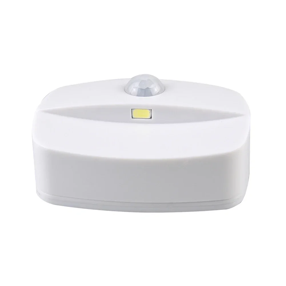 1-5pcs Stick-On Motion Sensor Night Light Battery Powered LED Lamp For Bedroom Bathroom Kitchen Hallway Stairs Closet Compact