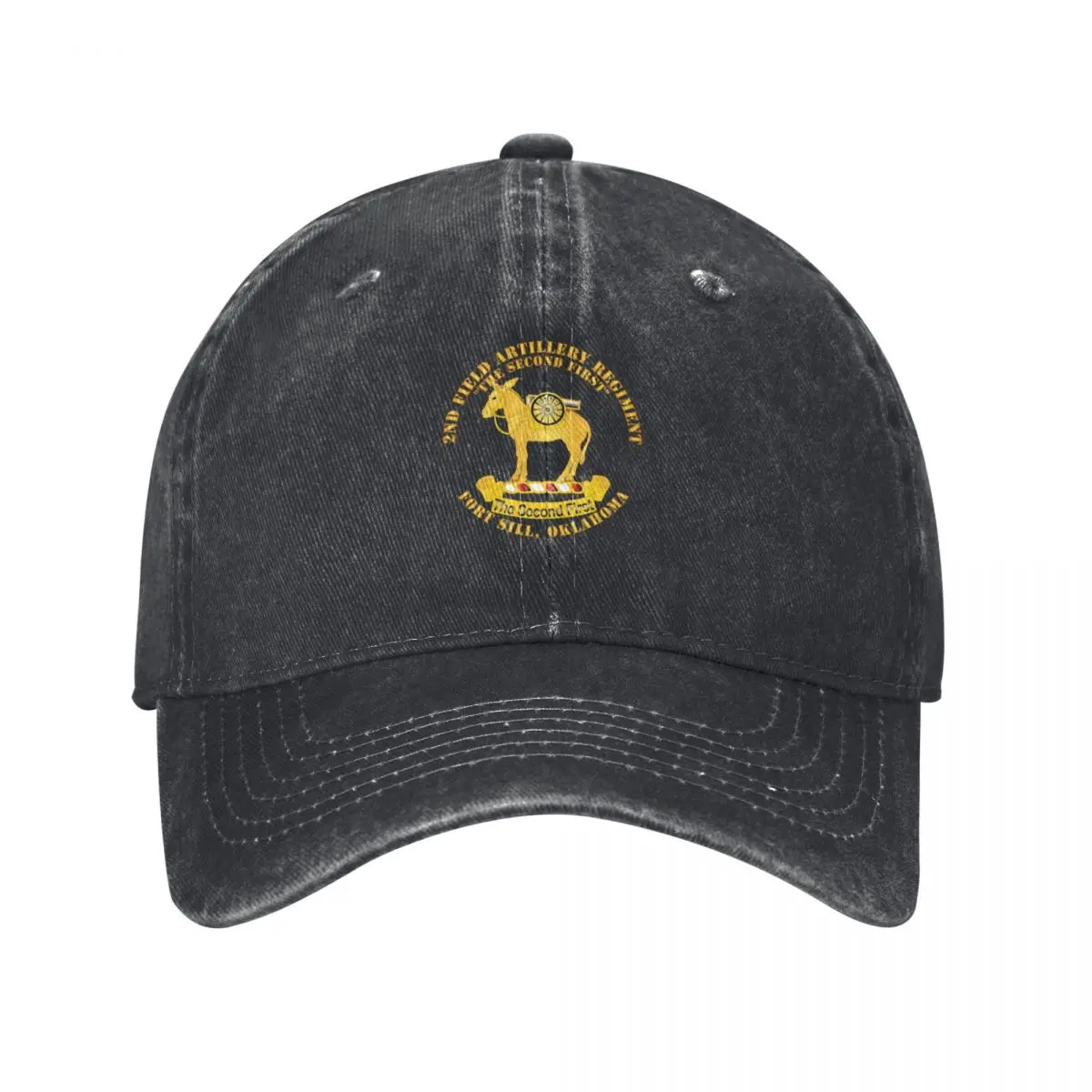 

Army - 2nd Field Artillery Regiment - Fort Sill OK Baseball Cap Big Size Hat Trucker Hat fashionable Men Women's