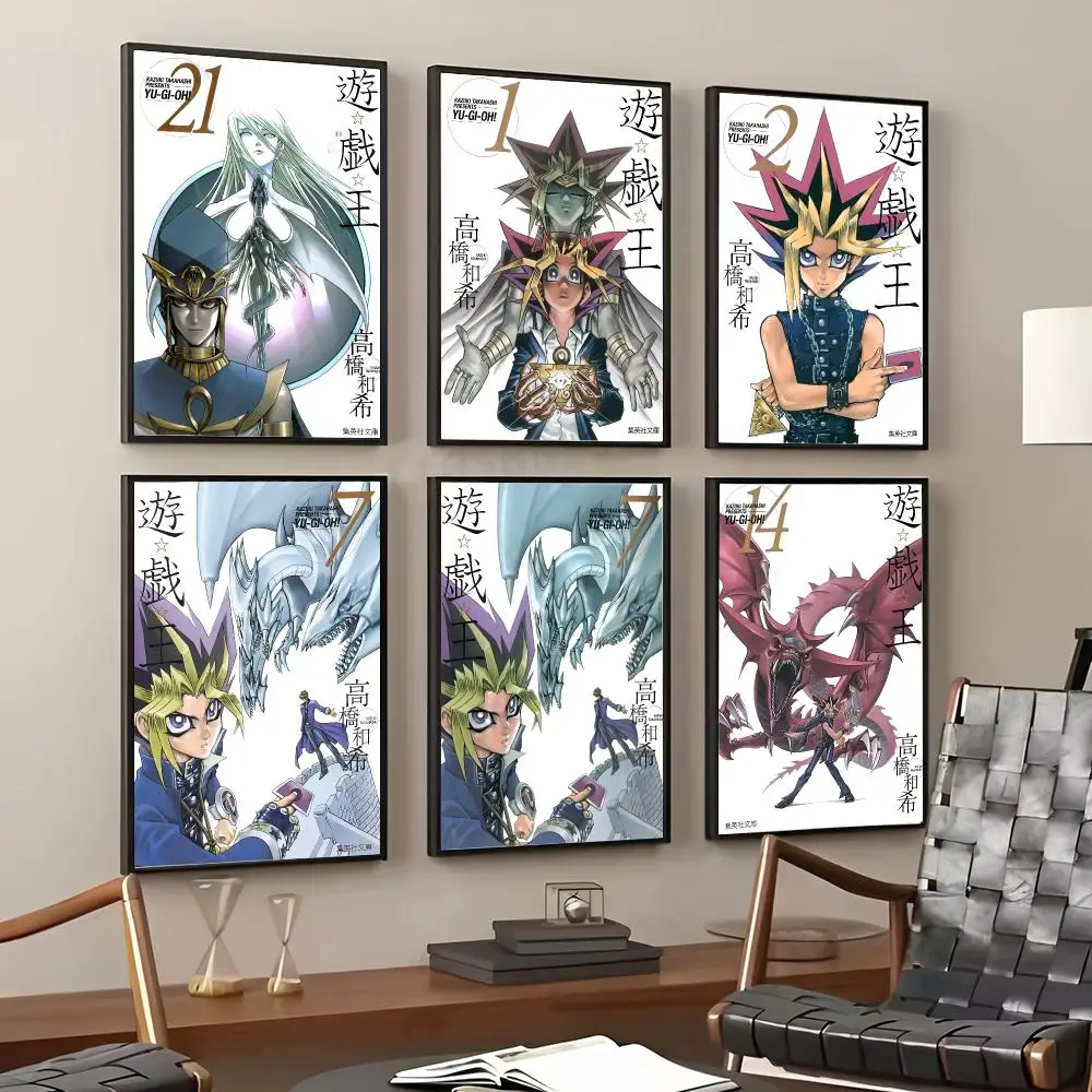 Anime Y-yu-Gi-Oh Painting Calligraphy Cotton Canvas Wall Art Poster HD Print Modern Home Decor Painting