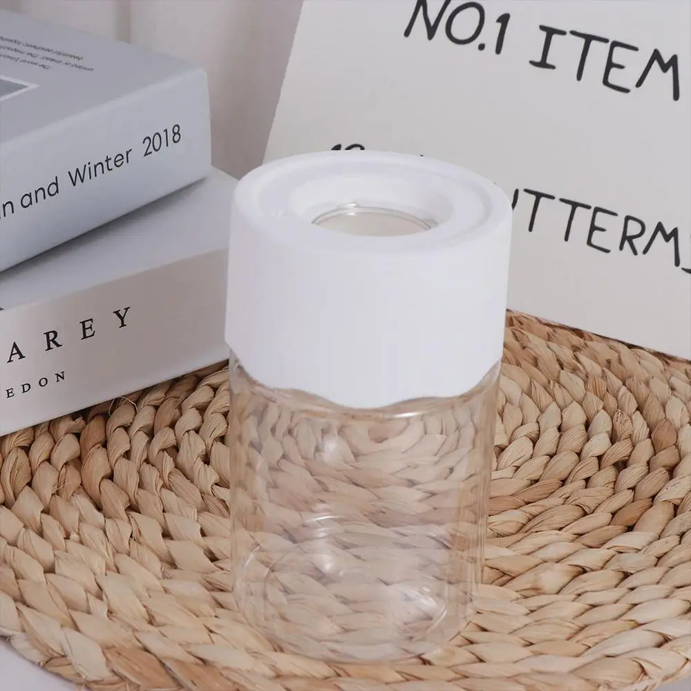 

Plastic Hydroponic Plant Pots White Transparent Hydroponic Flower Pot Circular Stylish Water Planting Vase Bonsai