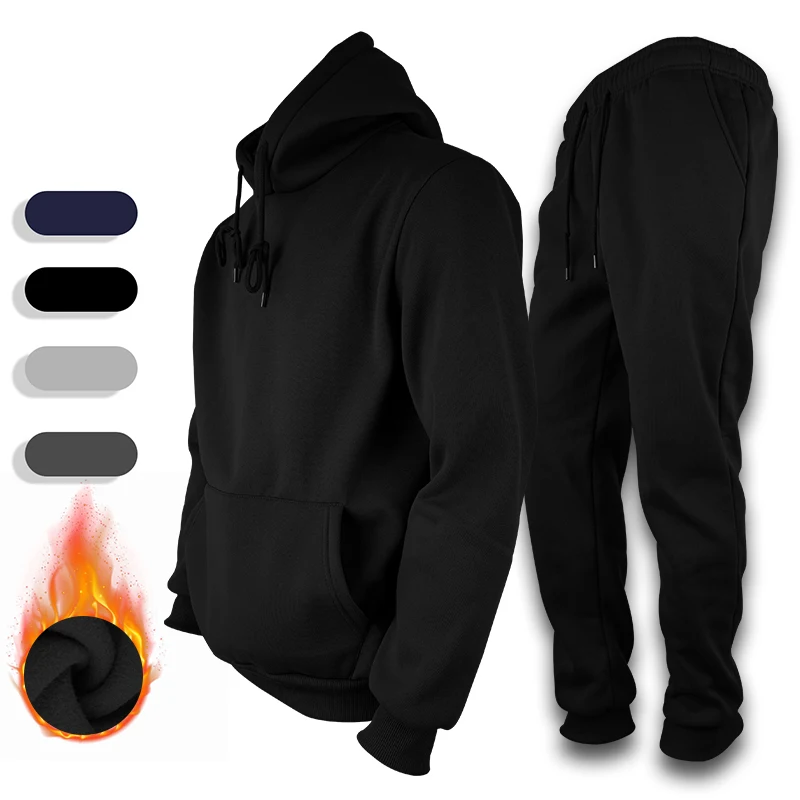 Track Suits For Men 2 Piece Hoodies With Sweatpants Sets Casual Running Jogging Sport Suit Sets S-3XL