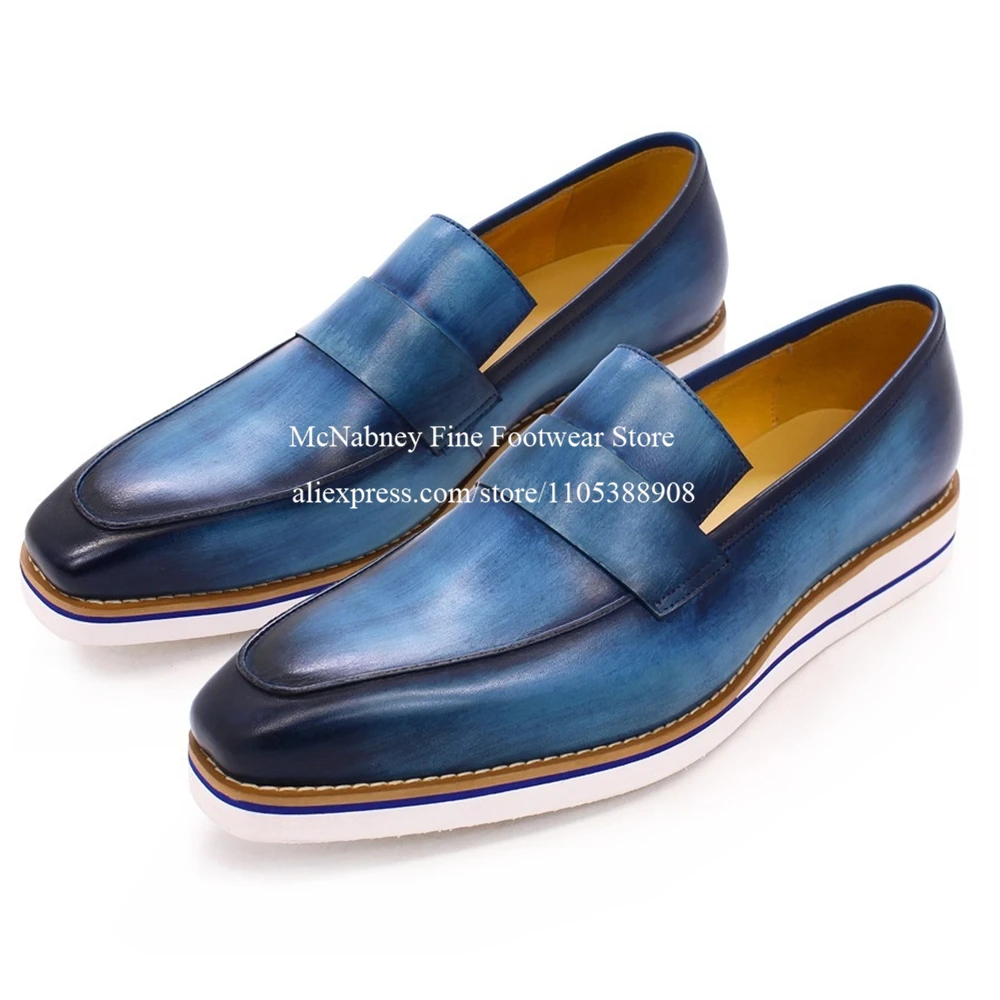 Gold Glitter Shiny Men Spikes Rivets Round Toe Loafers Studded Slip on Dress Shoes Luxury Wedding Party Prom Shoes for Men