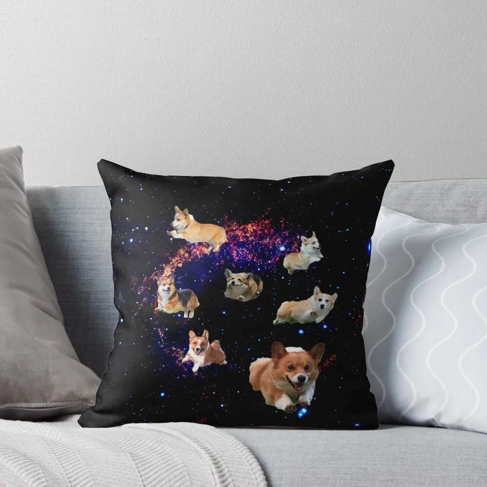 

Space Corgis Throw Pillow Decorative Sofa Cushion Room decorating items Decorative Pillow Covers For Sofa pillow