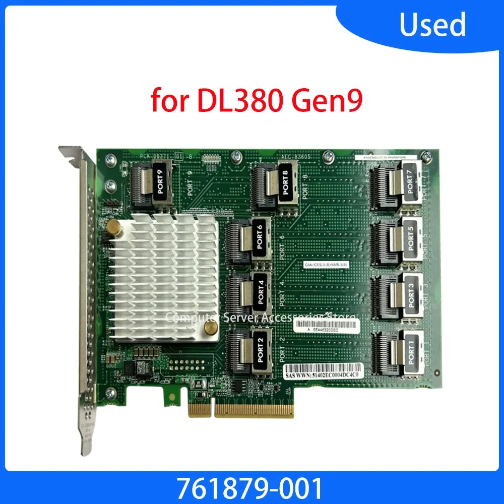 

Original 761879-001 36 Ports 12GB SAS Expansion Board 12GB SAS Card for DL380 Gen9 Controller Crad 36 Port 727252-001 AEC-83605