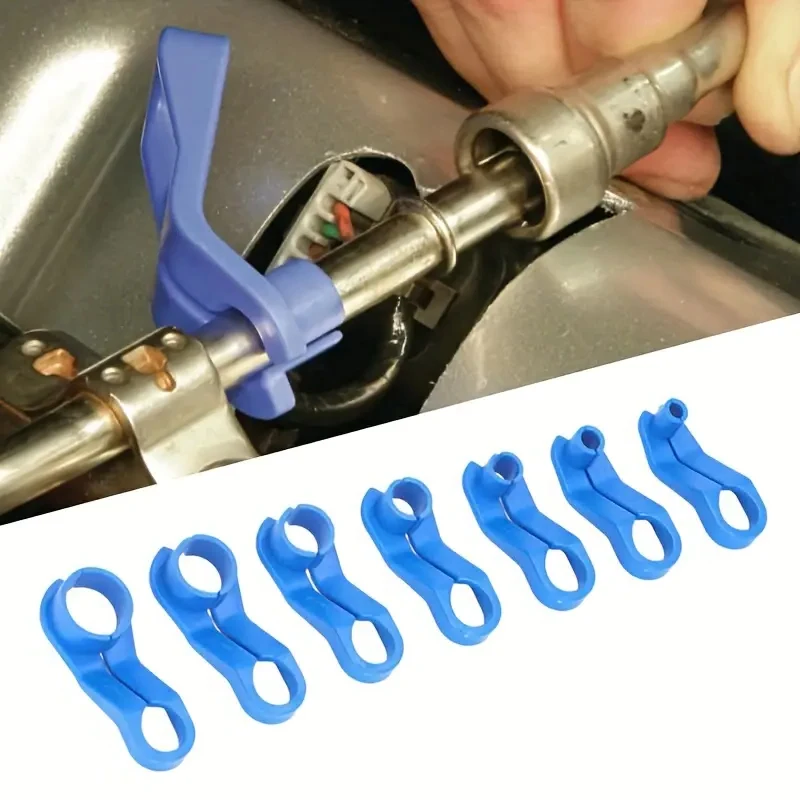 7Pcs Remove Auto Fuel Line Replacement Tool Fuel Line Angled Disconnect Tool Air-Conditioning Oil Pipe Quick Removal Tool Parts