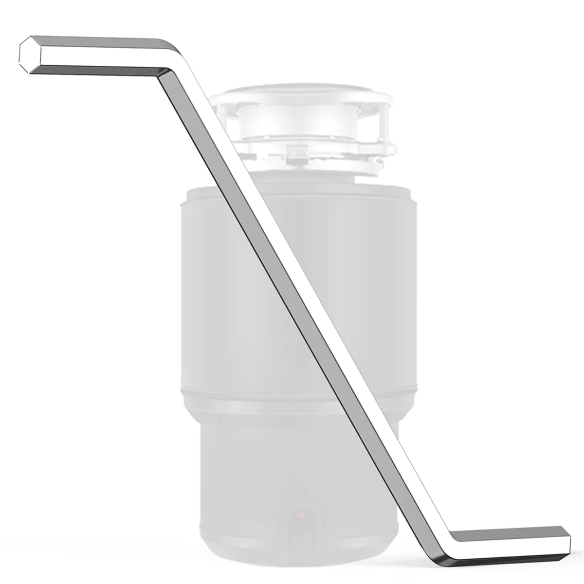N37R_6N Outil de clé hexagonale pour élimination des déchets compatible pour InSinkErator Silver