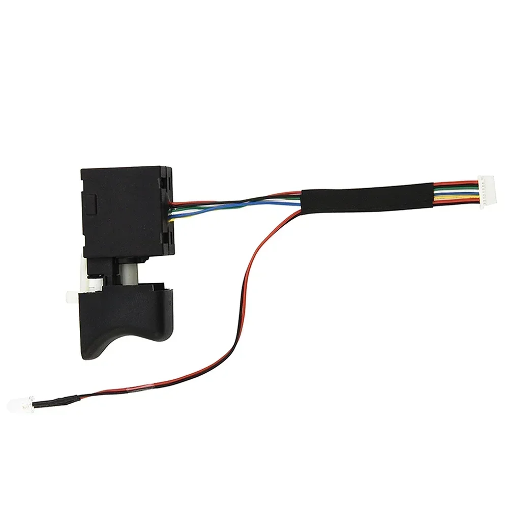 

1 Pcs Switch With Light 7.2V‑24V16A Plastic + Metal Replacement Speed Brushless Electric Wrench Accessories For 2106/161/169