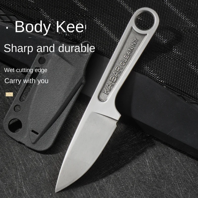 KA-BAR 1119 مفتاح ربط مستقيم صغير عالي الصلابة سكين نجاة مع قطعة واحدة كاملة تانغ وغمد K