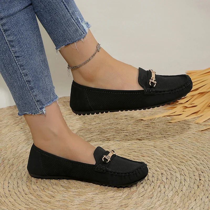 

Womens Shoes Flats Fashion Comfortable Mesh Loafers Shallow Shoes for Women Soft Bottom Knit Ballet Flat Shoes Casual Sneakers