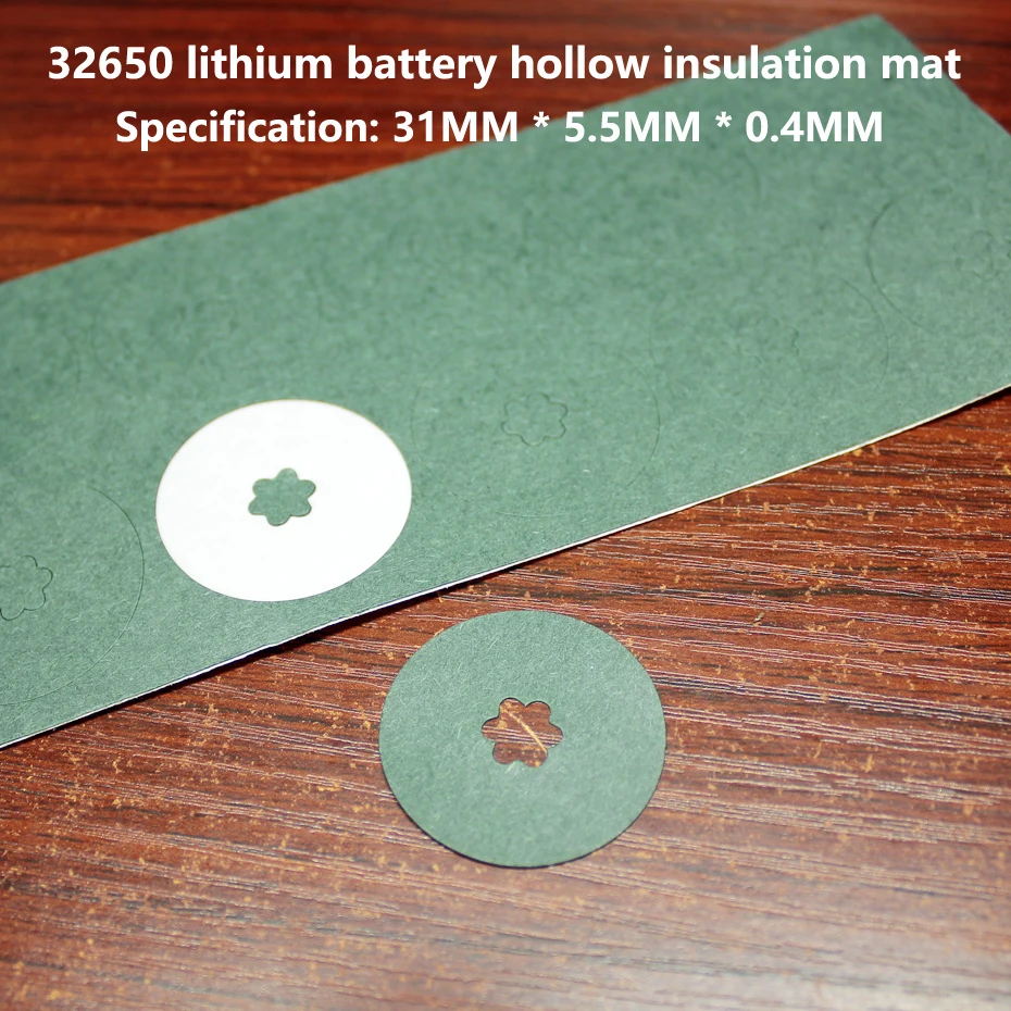 100pcs/lot 32650 lithium battery insulation gasket lithium iron phosphate hollow surface mat meson screw head insulation mat