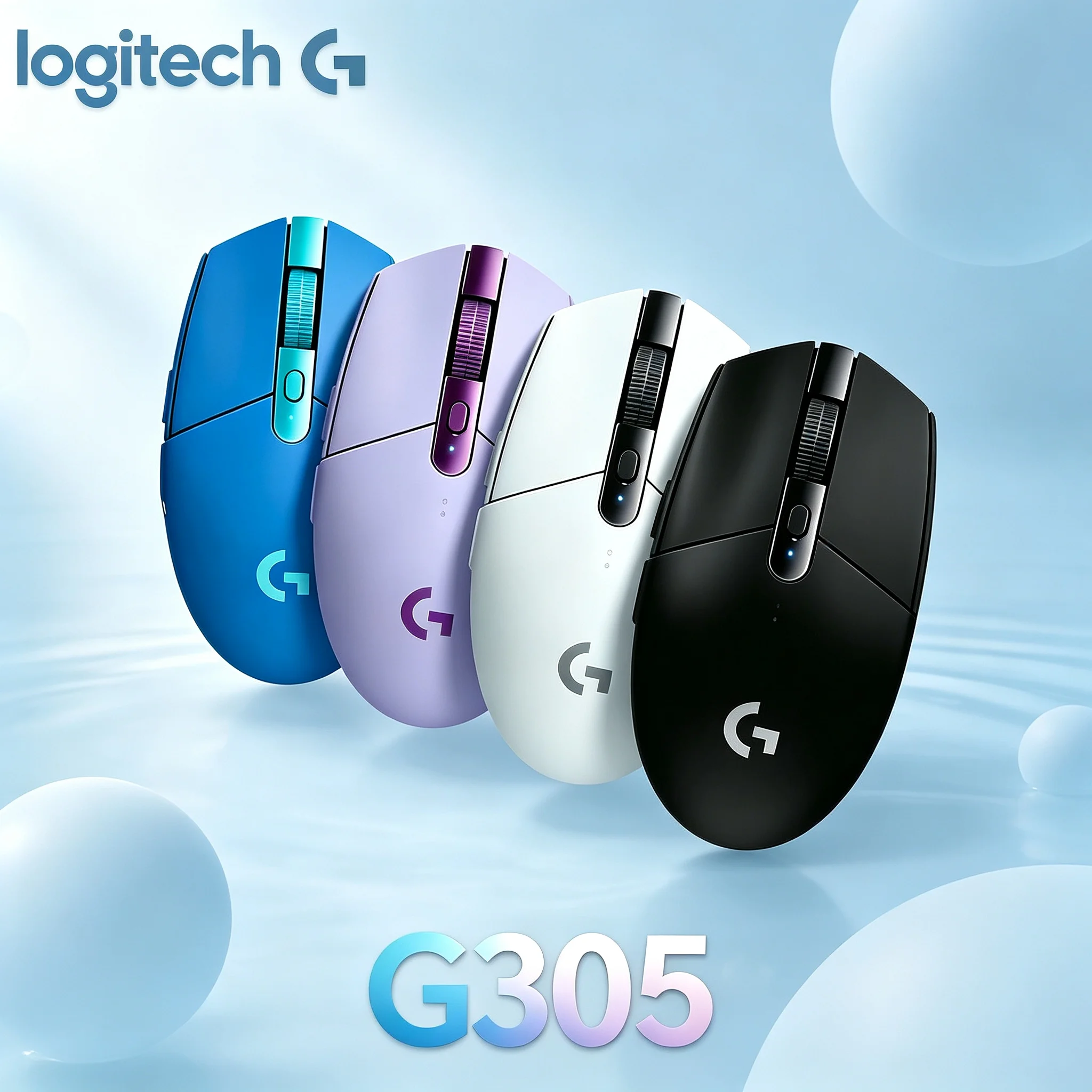 Logitech G305 LIGHTSPEED Wireless Gaming Mouse Stable 2.4G Connection Light‑Weight Ergonomic Design For PC Mac Notebook Game Use