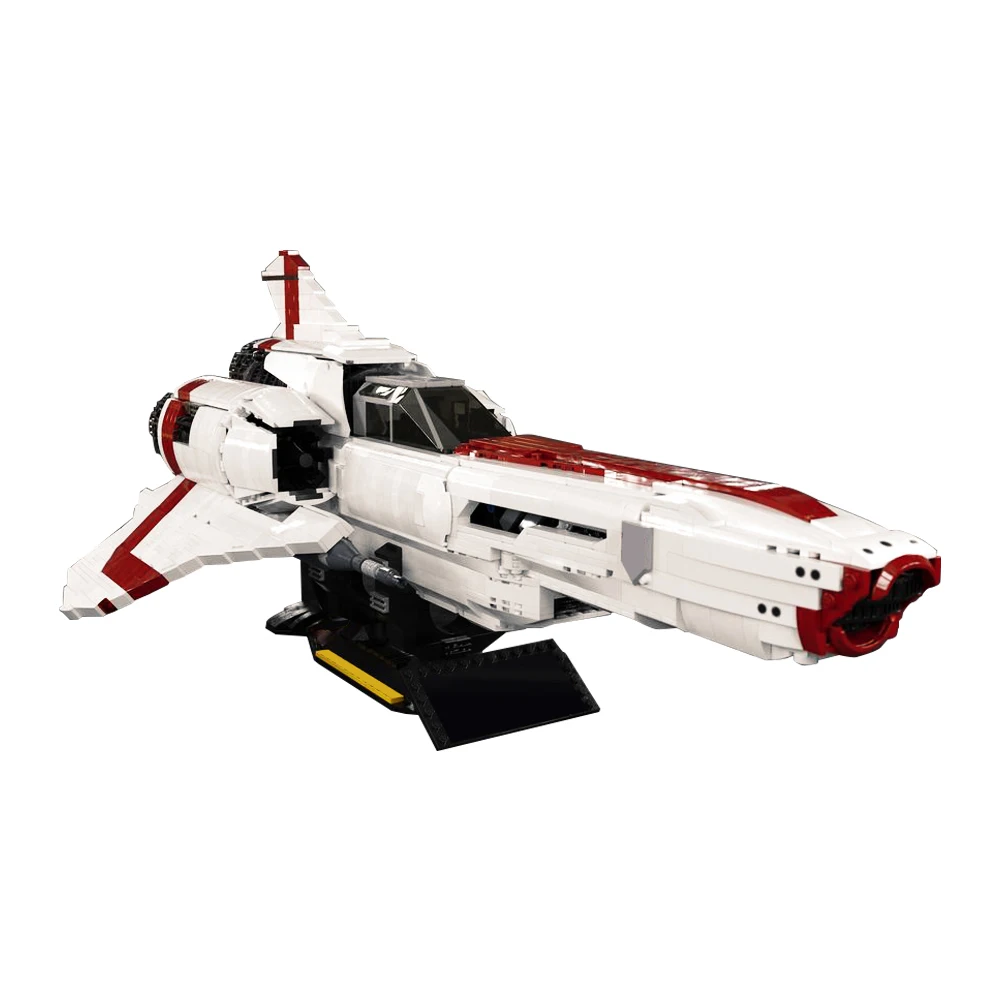 Gobricks MOC The Battlestar Galactica Colonial Viper Model Space Series Military DIY Bricks Building Block Educational Toys Gift