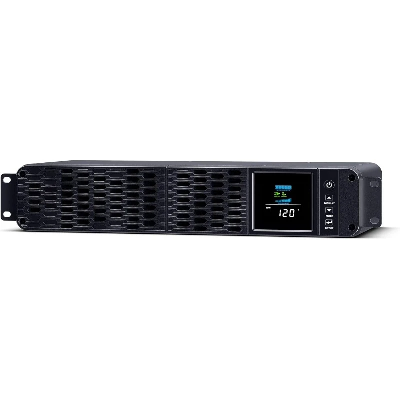 PFC Sinewave UPS System, 1500VA/1000W, 8 Outlets, AVR, Short Depth 2U Rackmount