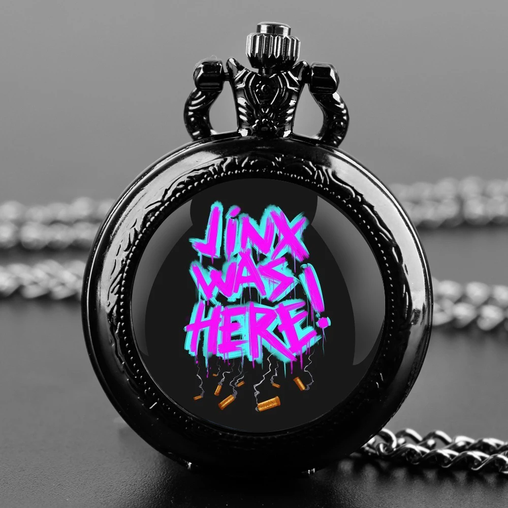 Arcane Jinx Unique Creative Quartz Pocket Watche Necklace Accessory Chain Clock Kids Souvenir Best Gifts For Children Men