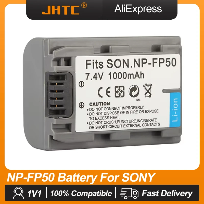 NP-FP50 Battery For Sony NP-FP30 NP-FP60 NP-FP70 NP-FP71 NP-FP90 Sony DCR-SX40 SX40R SX41 HDR-CX105 NPFP50 Batterie 1000mah