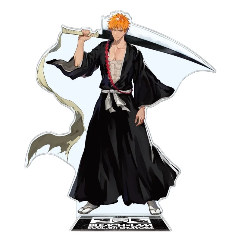 15CM BLEACH Ichigo Kurosaki Acrylic Stand Figure Rukia Kuchiki Renji Abarai Anime Cosplay Desk Decor Model Plate Keychain Gift view 4