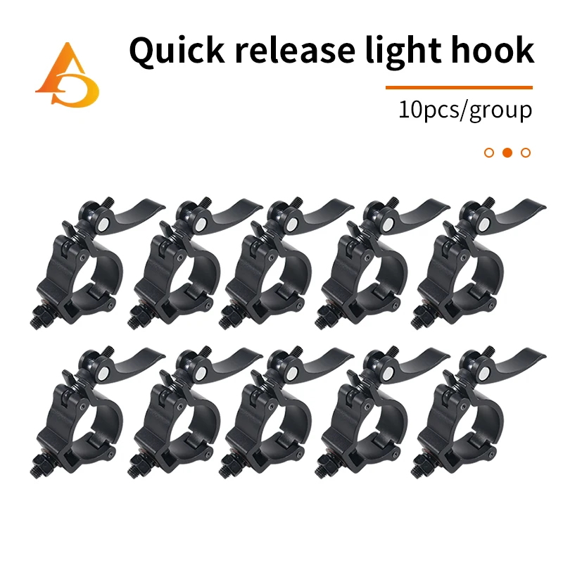 aluminio alloy stage light clip instalacao gancho acessorios heavy duty 4852 mm 2832 mm de diametro 10 pcs 01