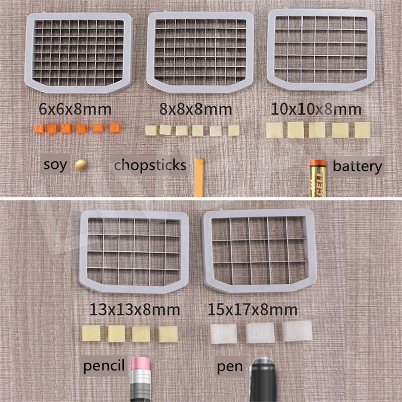 Carrot Cucumber Potato Dicing Machine Commercial Electric Vegetable Dragon Fruit Cantaloupe Cut Pellet Maker