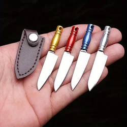 Mini Color Kitchen Knife Outdoor Camping Knife Portable Keychain Pendant Sharp Fruit Knife Carry-on Gift Open Delivery Tool