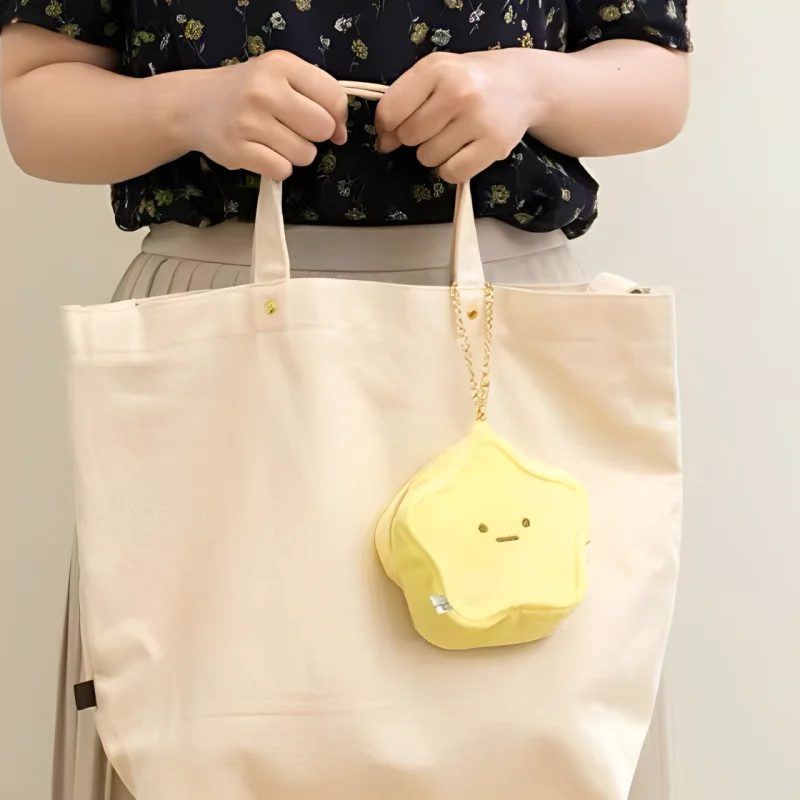 Kawaii Sanrio Sumikko Gurashi Plush Wallet Cute Star Series Anime Backpack Pendant Transparent Small Bag Girl Festival Gift